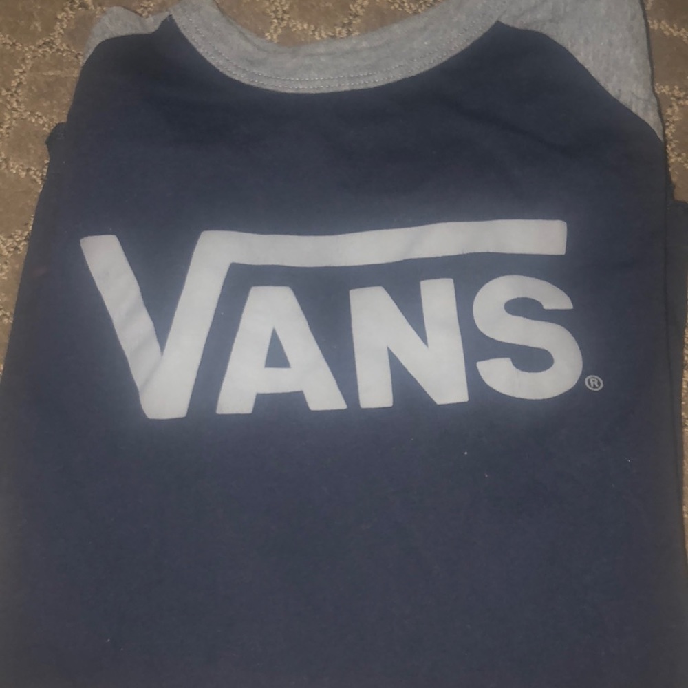 Vans mid length sleeve shirt boys